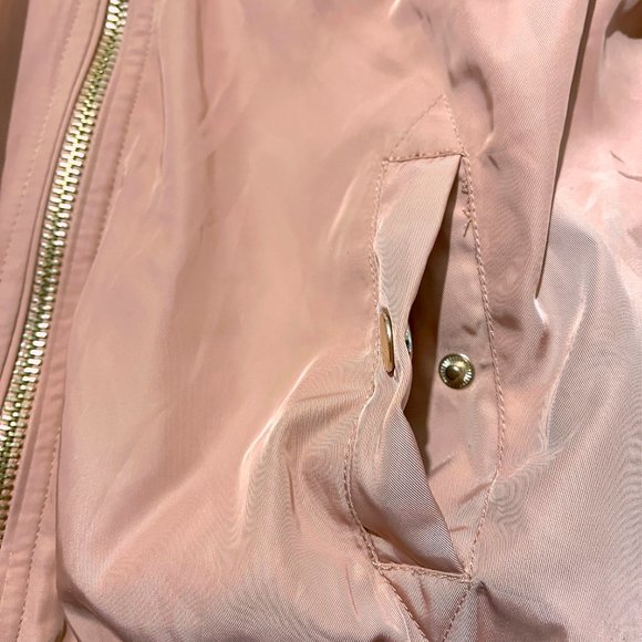 Bik Bok Satin Blush Pink Bomber Jacket - Picture 12 of 12